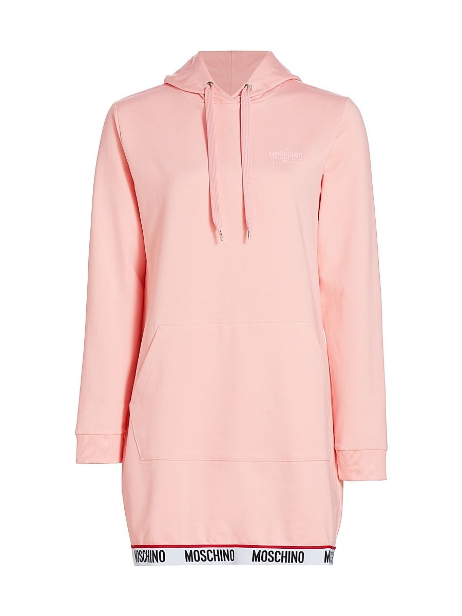 Women's Maxi Hoodie Minidress - Pink - Size Medium