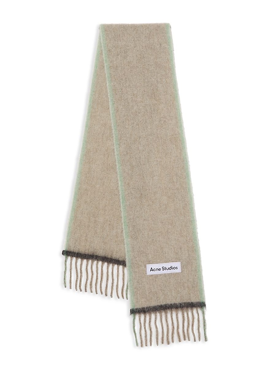 Men's Vally Solid Scarf - Beige Grey