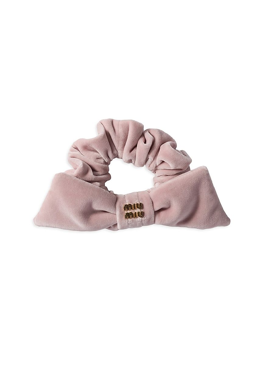 Women's Velvet Scrunchie - Pink