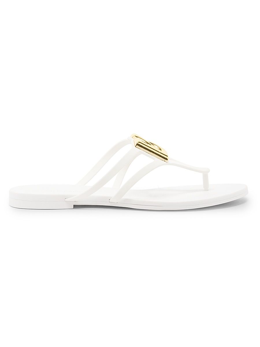 Women's Logo Jelly Sandals - Bianco - Size 11