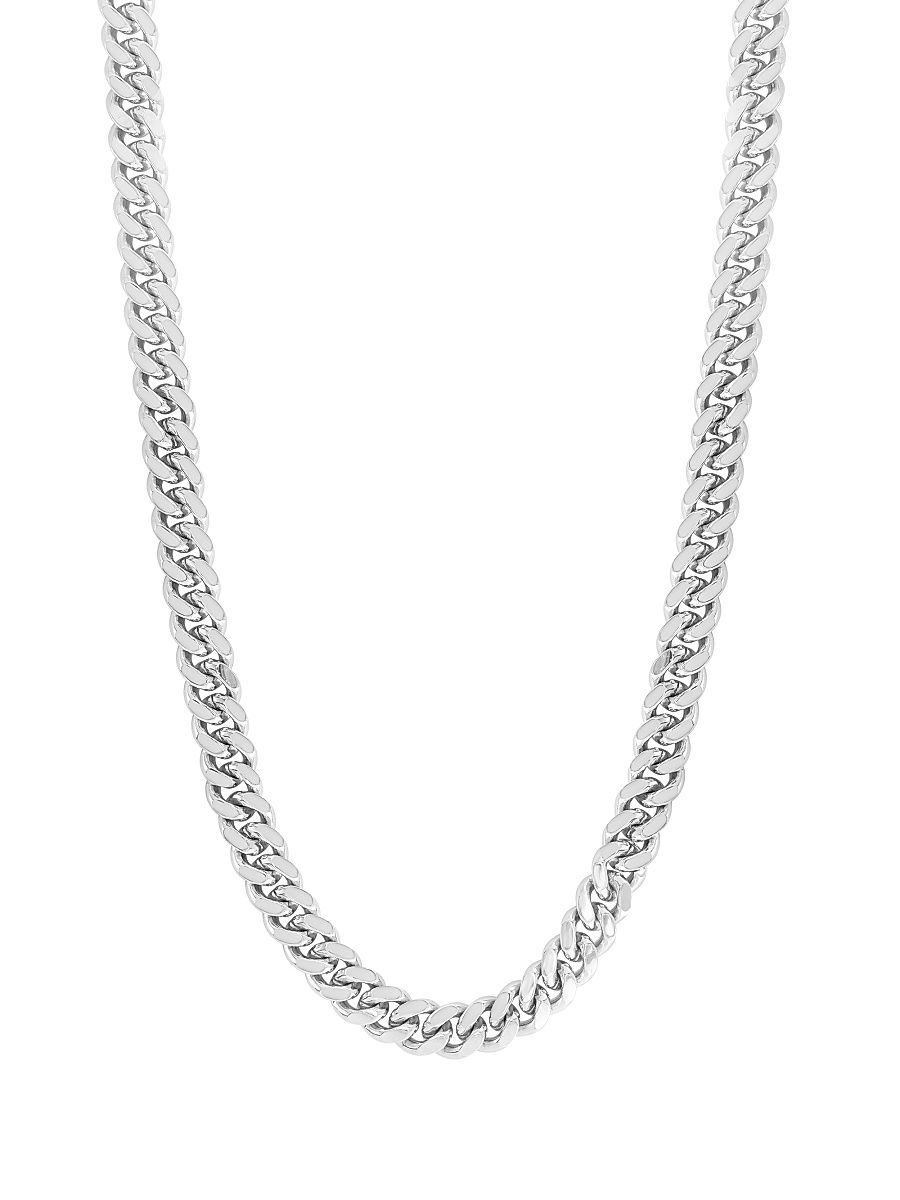 Men's Sterling Silver Curb Chain Necklace - Sterling Silver