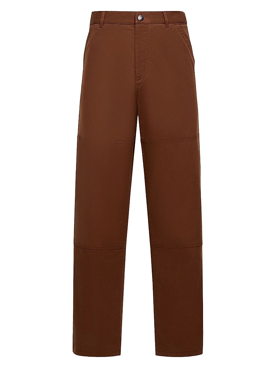 Men's Pants in Cotton Gabardine - Brown - Size XXL