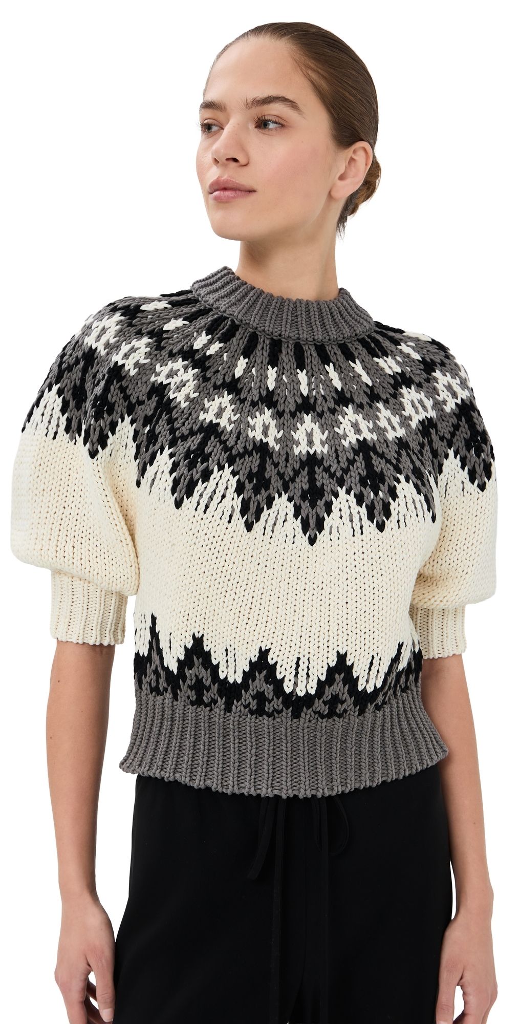 Altuzarra Marty Fair Isle Sweater Toffee XS