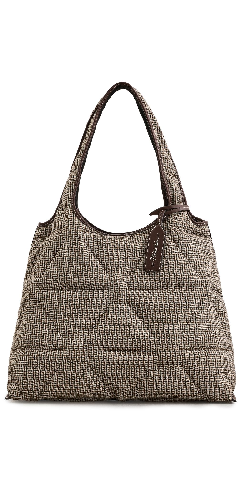 3.1 Phillip Lim Tweed Market Tote Brown Multi One Size