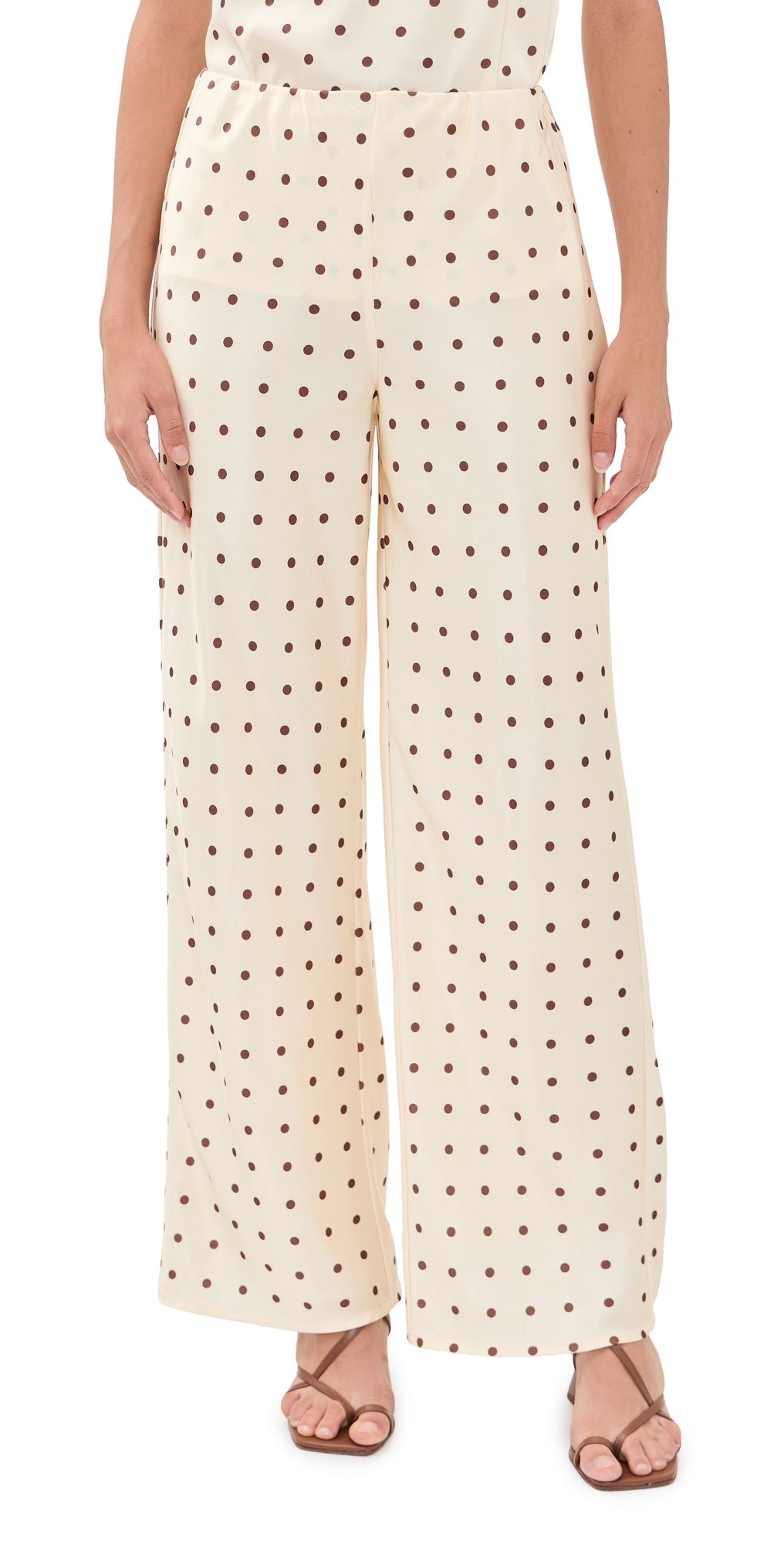 Madison the Label Giovanna Pants Lemon w/ Choc Spot L