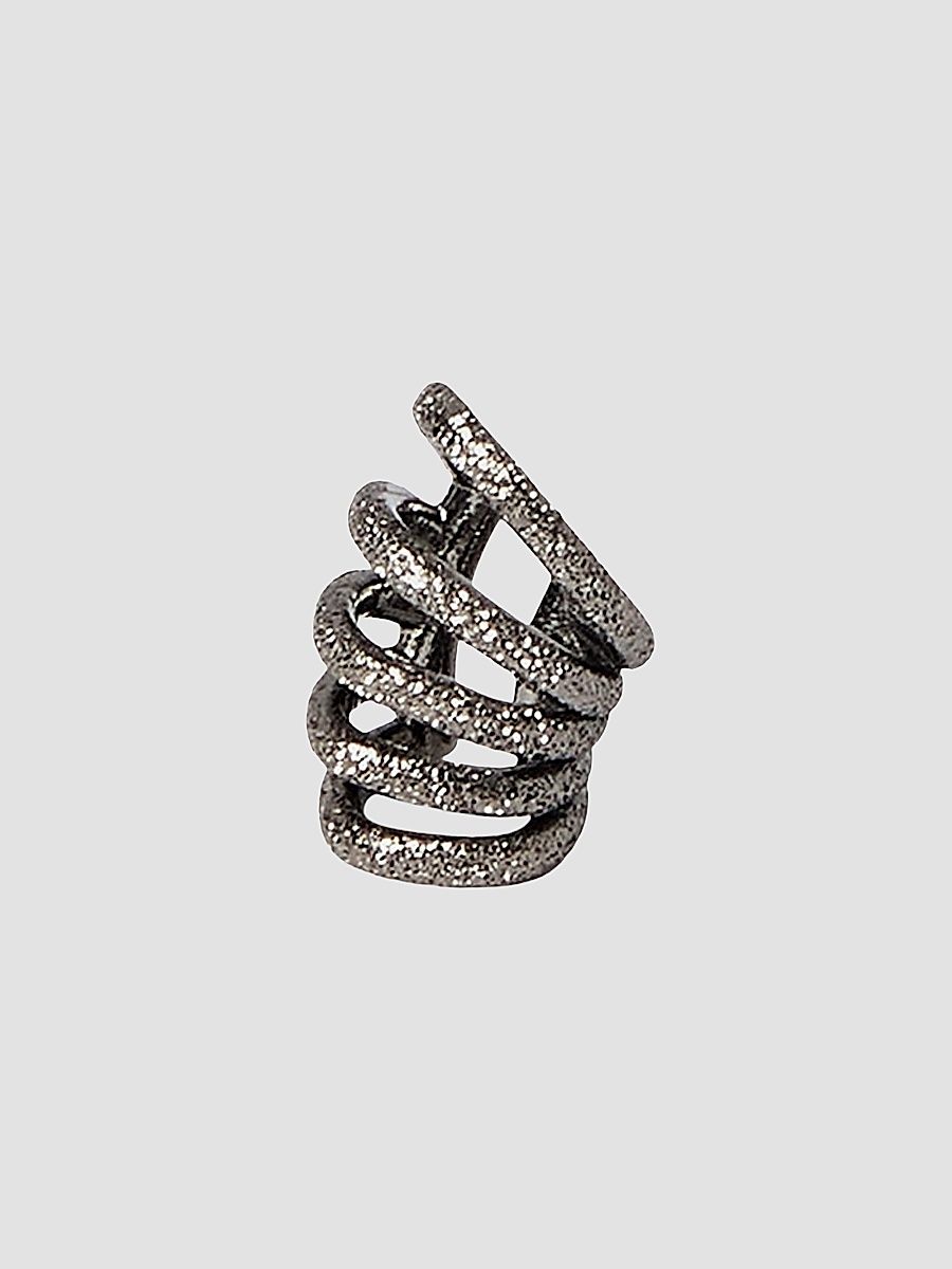 Women's Sterling Silver Shimmer Ear Cuff - Lignite Grey