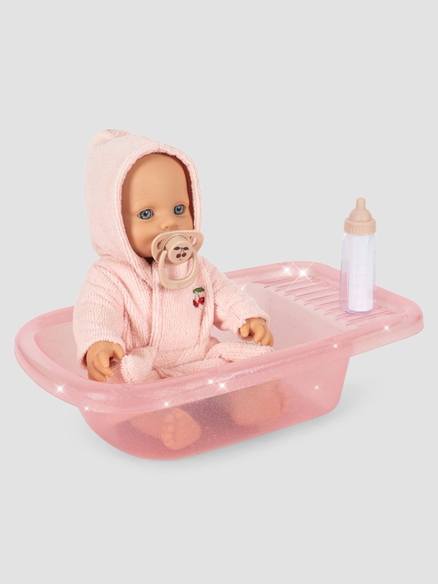 Konges Slojd Unisex Kid's Isola Doll Bath Set - Cherry