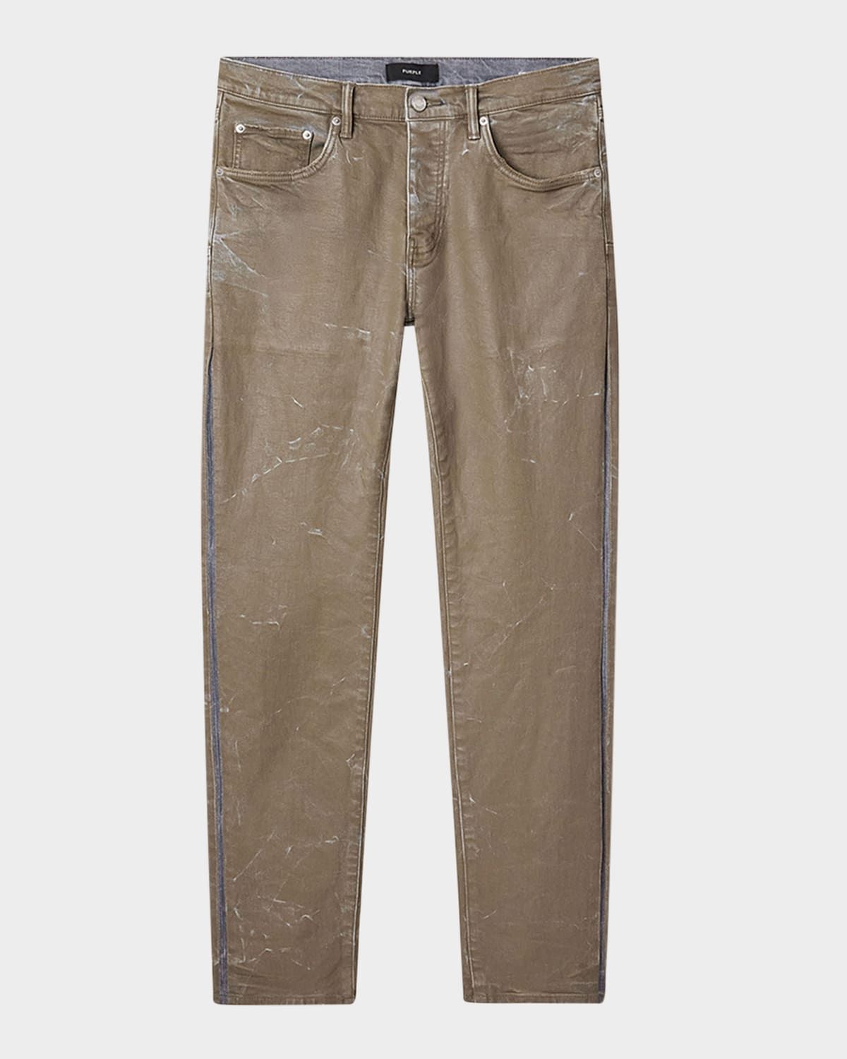 Men & apos;s Fracture Coated Jeans