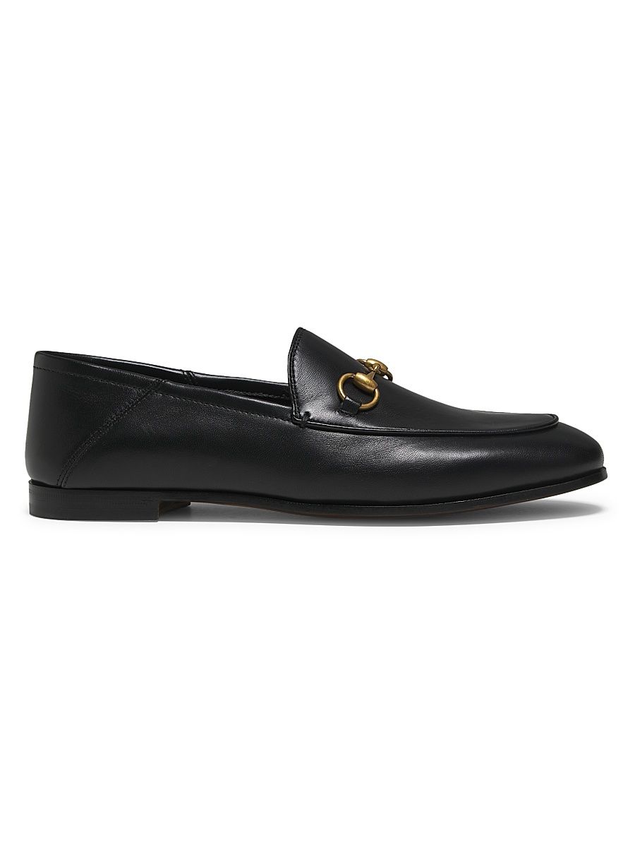 Women's Brixton Leather Horsebit Loafers - Black - Size 4