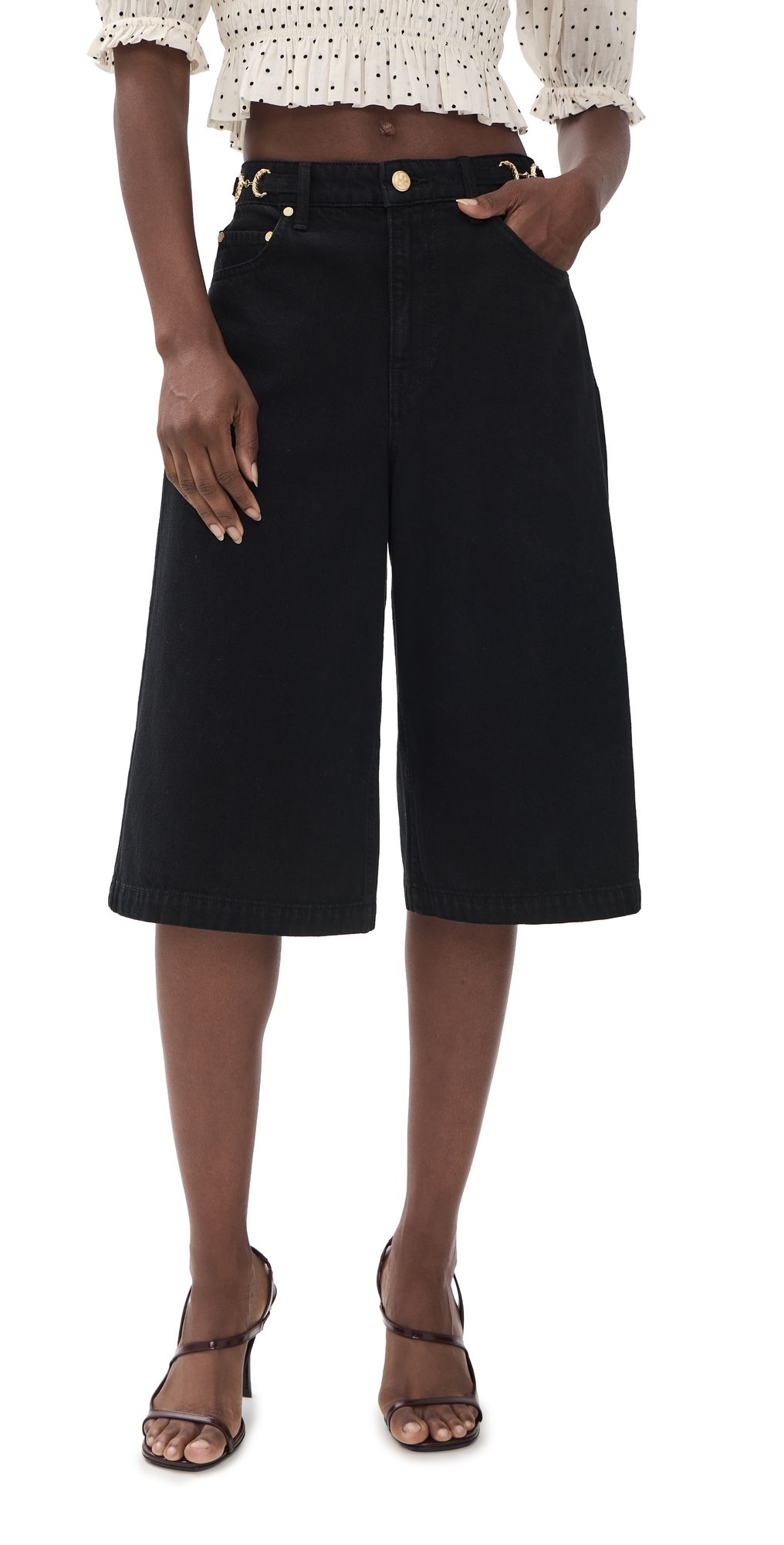 Ulla Johnson The Rowan Denim Shorts Noir 31