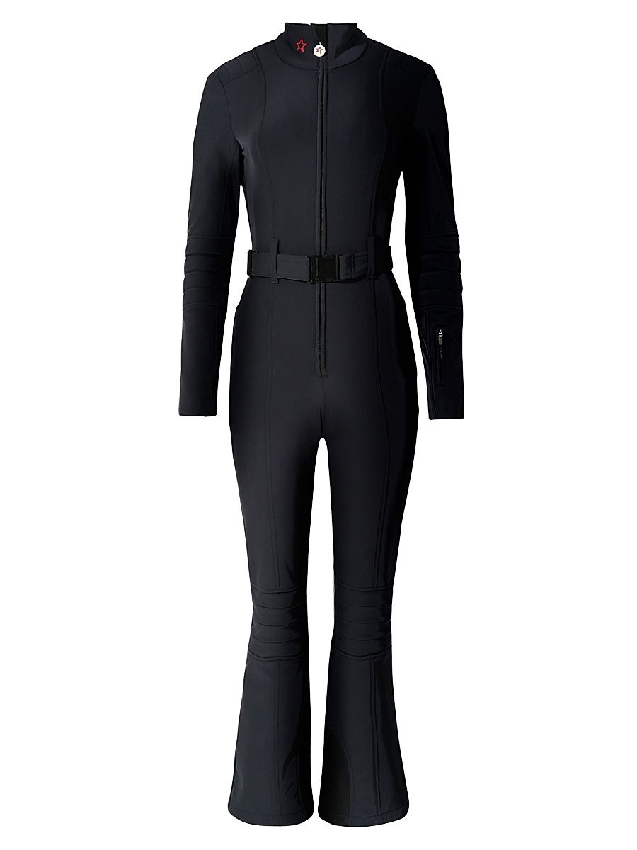 Women's JG Belted Ski Suit - Black - Size XL