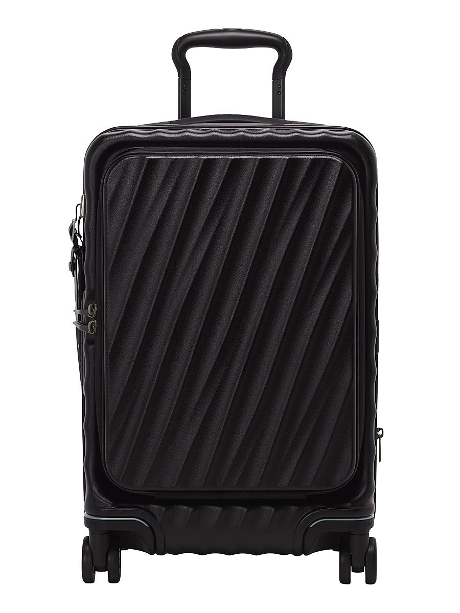19 Degree 14" Expandable Spinner Suitcase - Black Texture