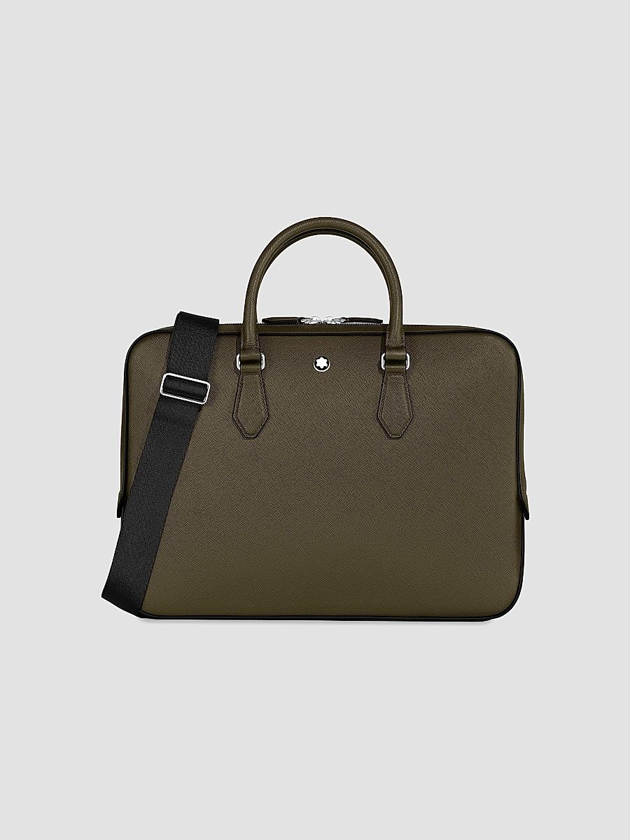 Montblanc Men's Sartorial Leather Thin Document Case - Green