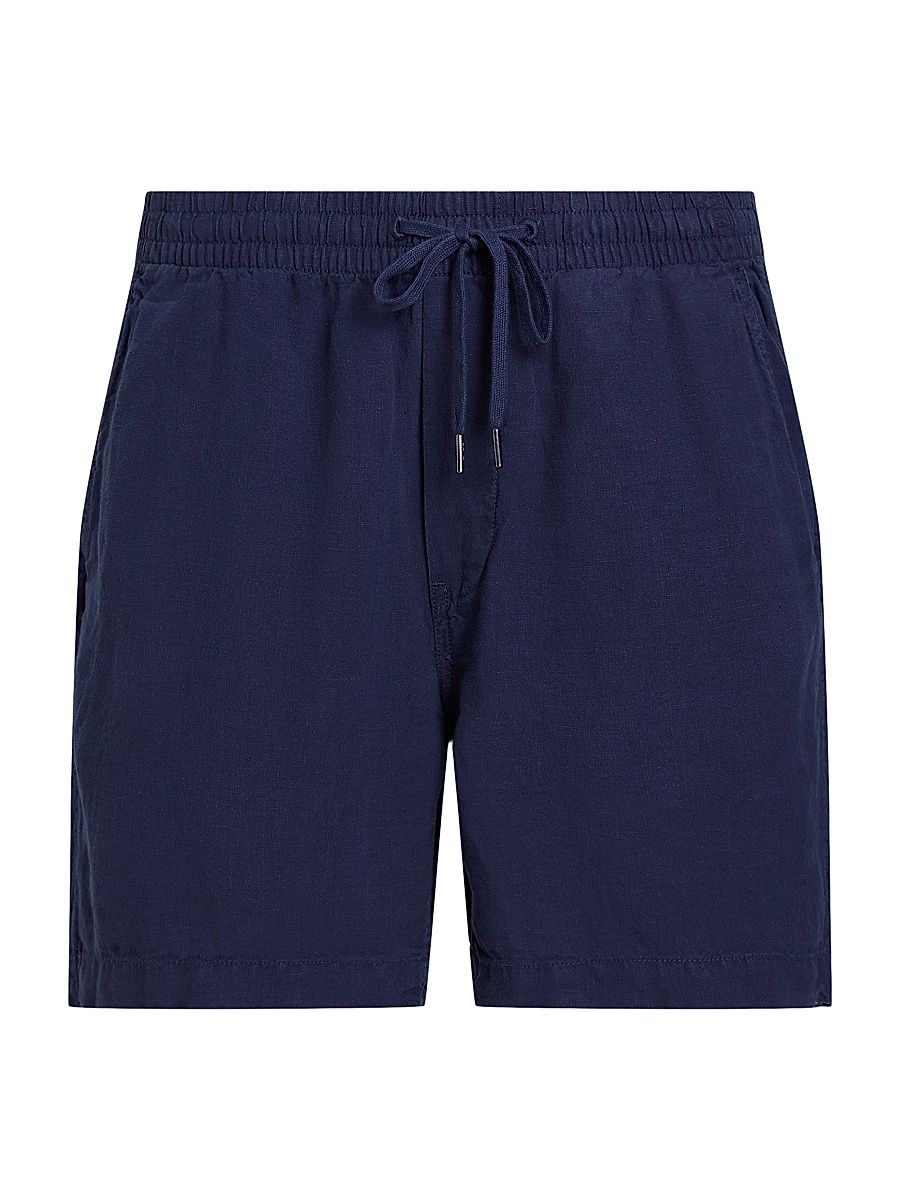 Men's 6-Inch Polo Prepster Linen Short - New Iris Blue - Size XXL