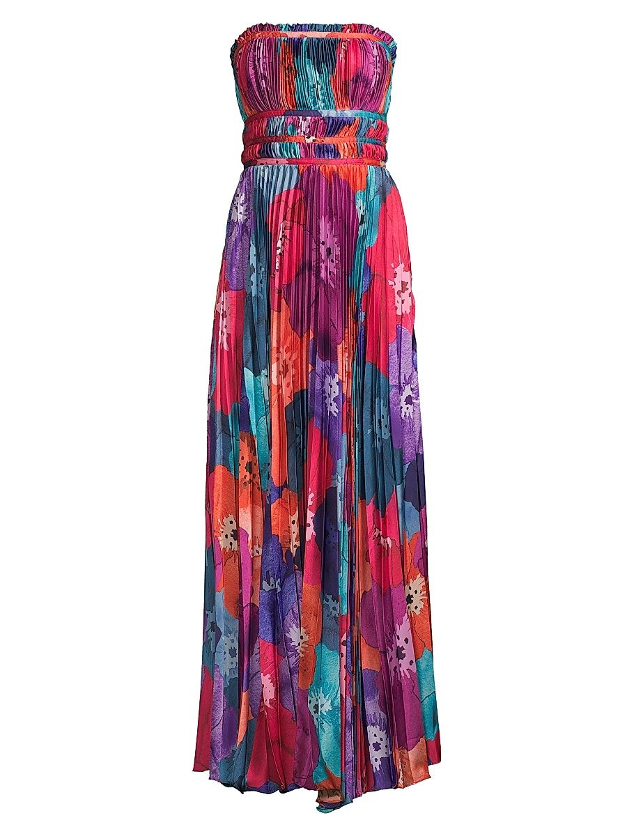 Women's Sabina Strapless Floral Gown - Size 14
