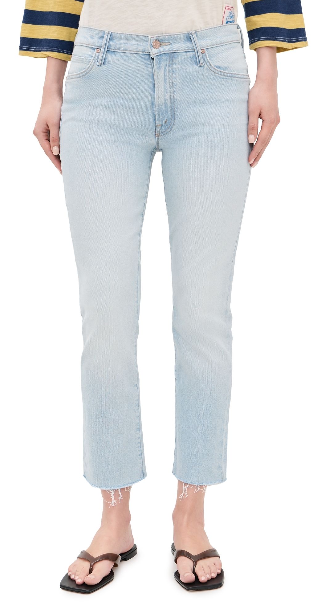 MOTHER The Rascal Flood Fray Jeans Bring The Cooler 23