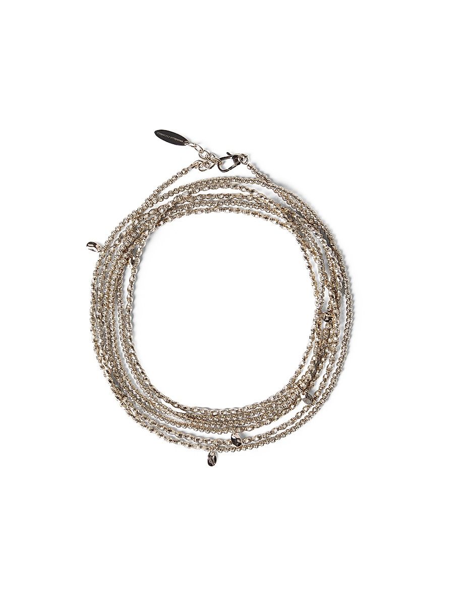 Women's Sterling Silver Wrap Bracelet - Gold
