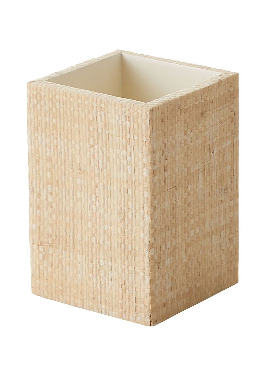 Ghent Natural Bagor Grass Brush Holder - Beige