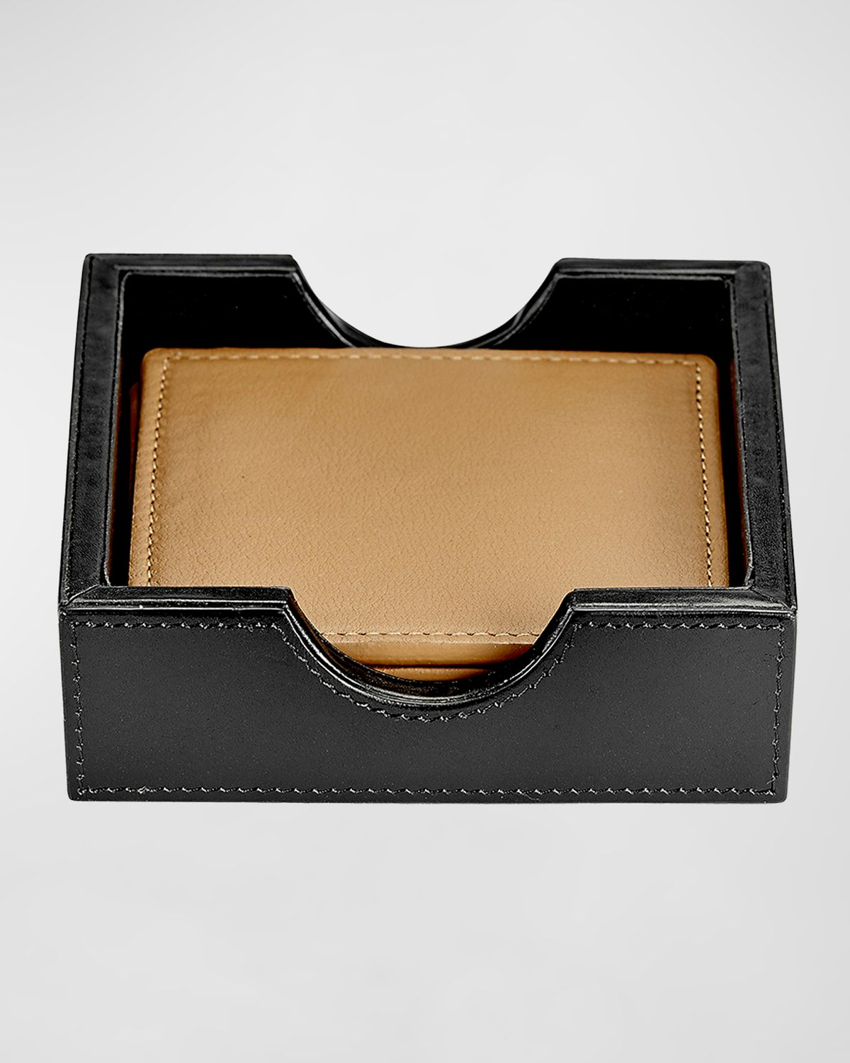 Leather Square Coasters, Set of 4