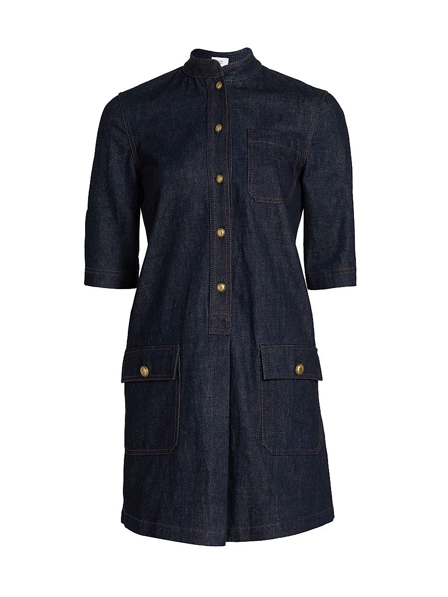 Women's Lauder Denim Shirtdress - Indigo - Size 12