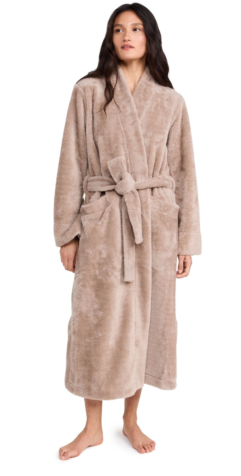 Eberjey Renew Plush Long Robe Toffee S