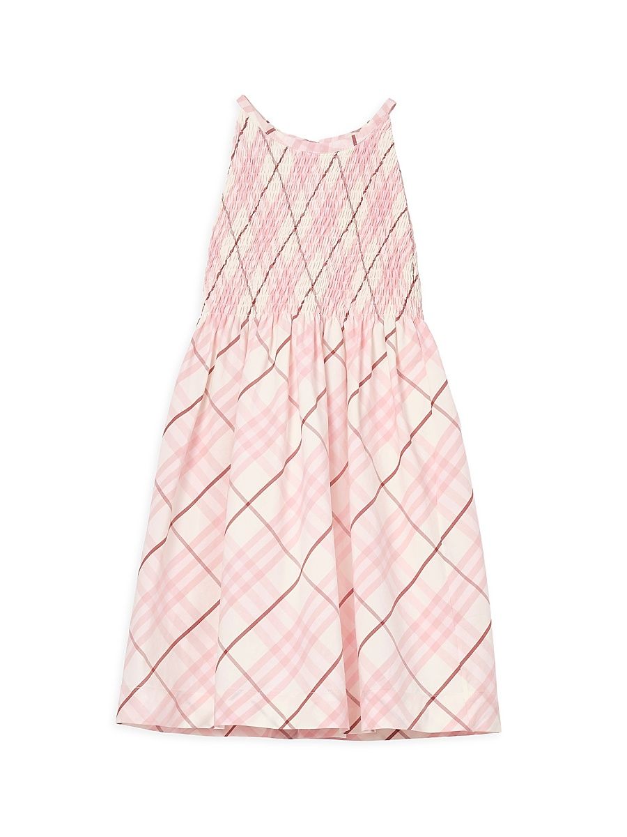 Baby Girl's, Little Girl's & Girl's Check Smocked Dress - Flora Pink - Size 3