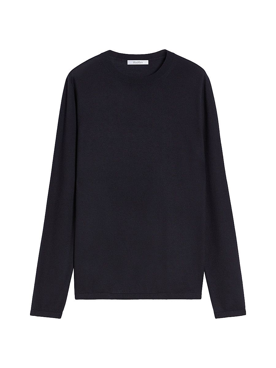 Women's Lightweight Cashmere Yarn Jumper - Ultramarine - Size XL