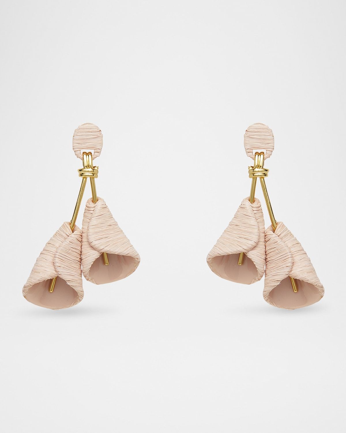 Raffia Calla Lily Earrings