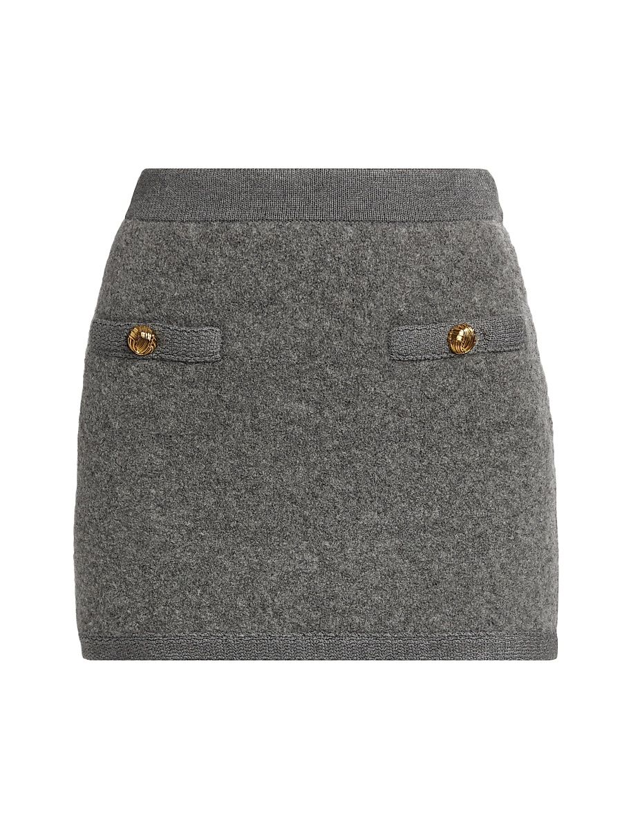 Women's Dalya Knit Miniskirt - Slate Grey - Size Medium