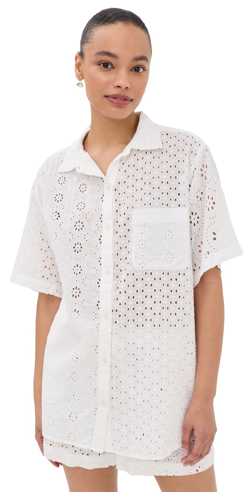 Polo Ralph Lauren Short Sleeve Shirt & Shorts Set White M