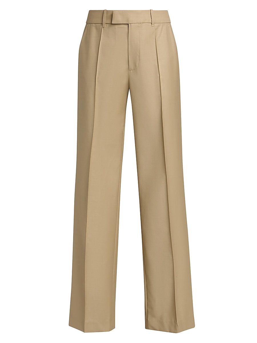 Women's Rowley Wool-Blend Pants - Tan - Size Large