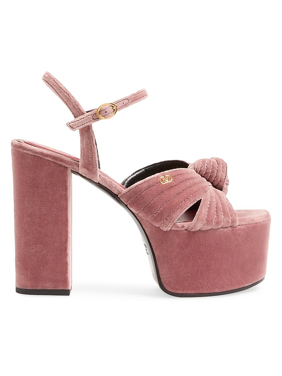 Women's Crasher Velvet 125MM Platform Sandals - Lip - Size 12