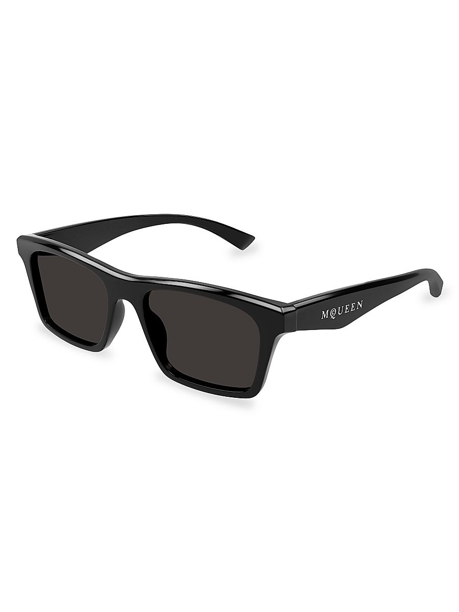 Men's AM0472S 53MM Square Sunglasses - Dark Grey Black