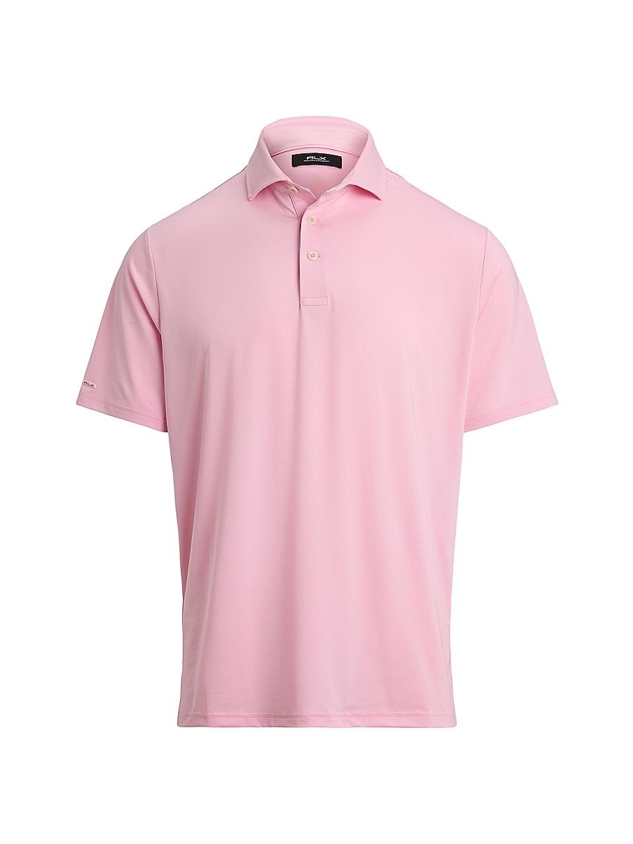 Men's Lightweight Airflow Jersey Short-Sleeve Polo Shirt - Desert Rose - Size XXL