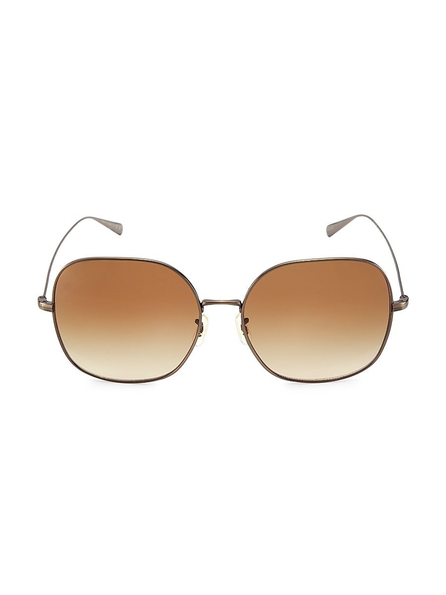 Women's Deadani 58MM Pillow Sunglasses - Gold