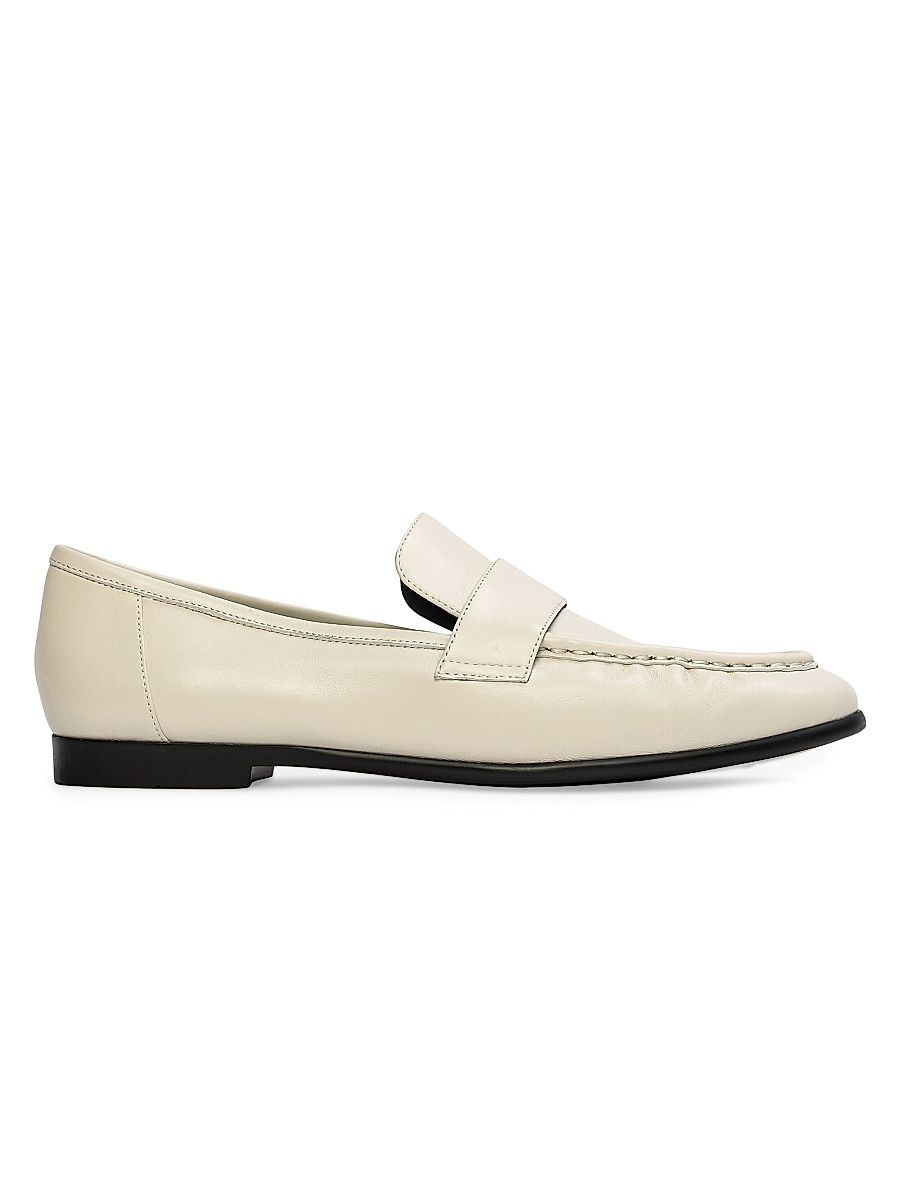 Women's Arrow Leather Loafers - Coconut Leather - Size 12