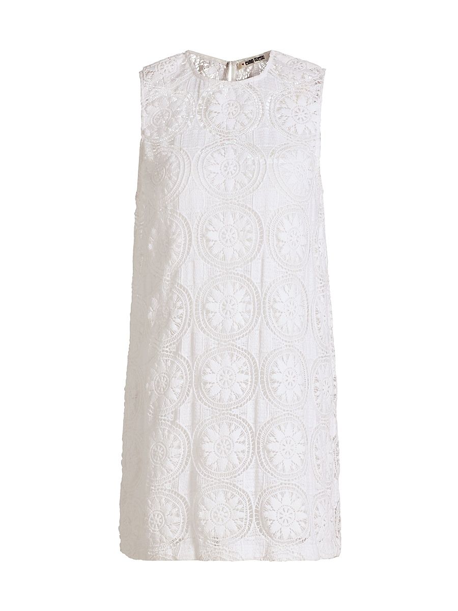 Women's Indus Woven Lace Minidress - White - Size XS
