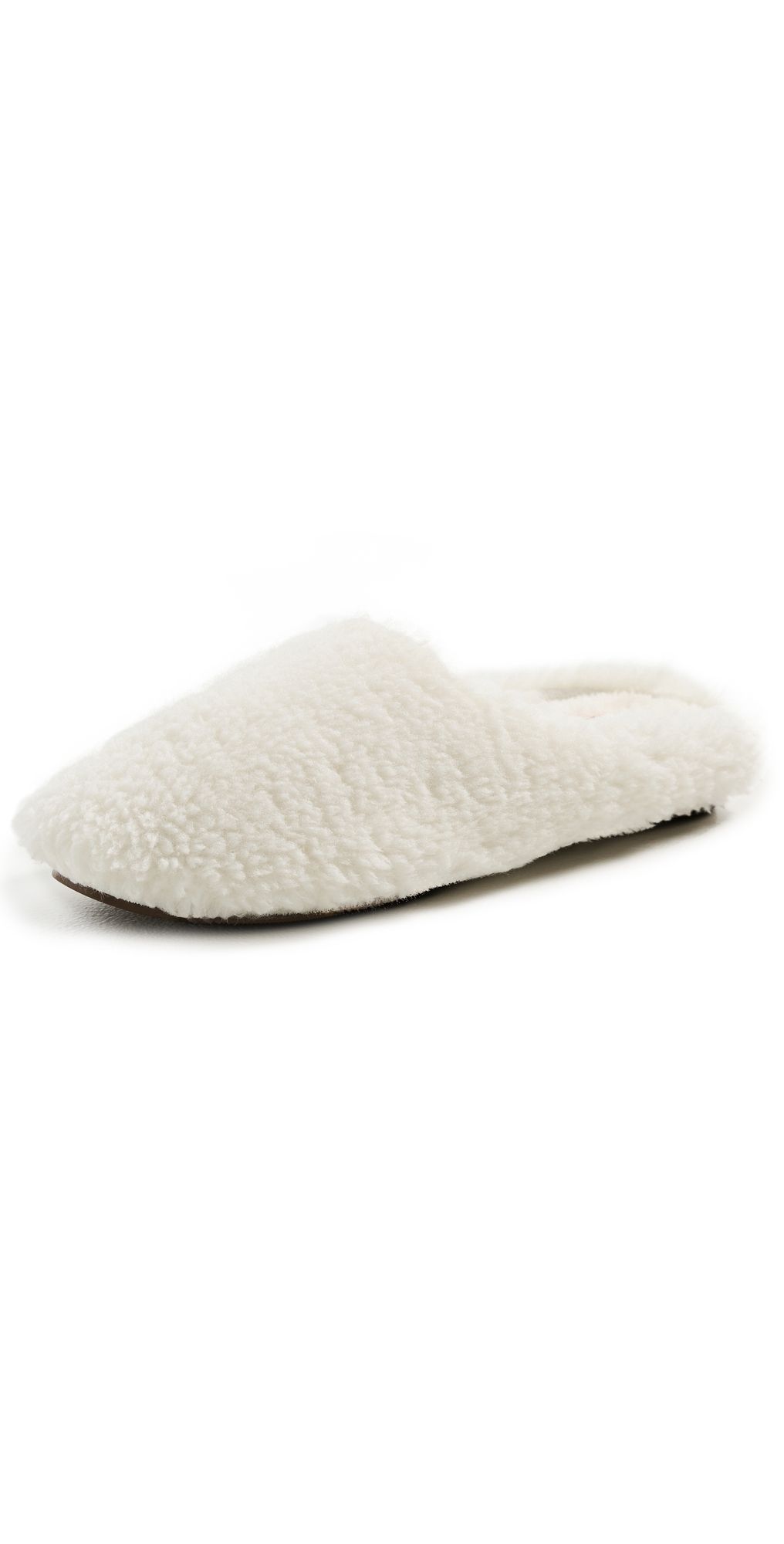 Eberjey Sherpa Slippers Ivory M