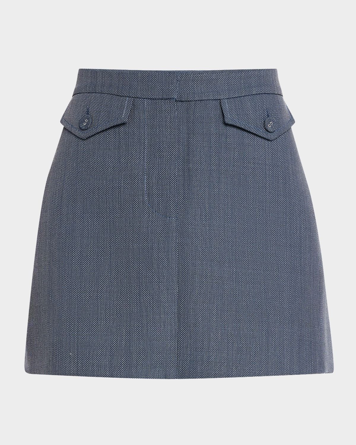 Jamison Wool Melange Mini Skirt