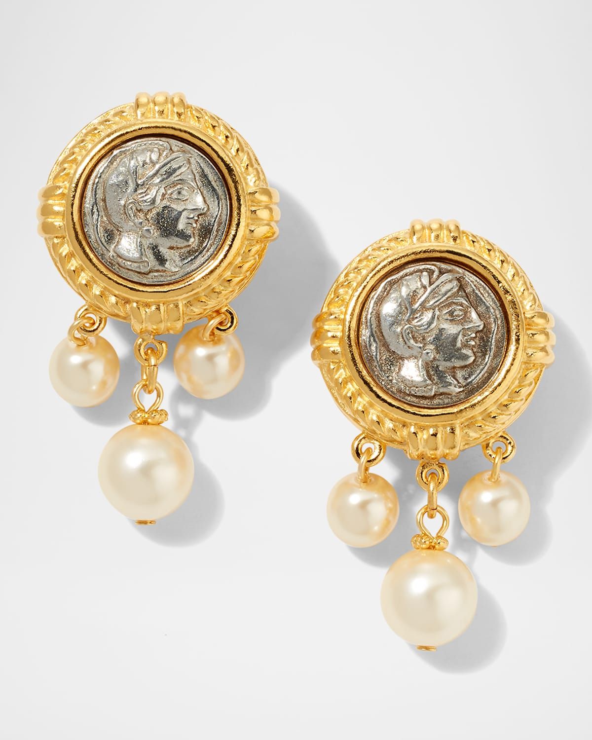 Roman Pearl Drop Earrings