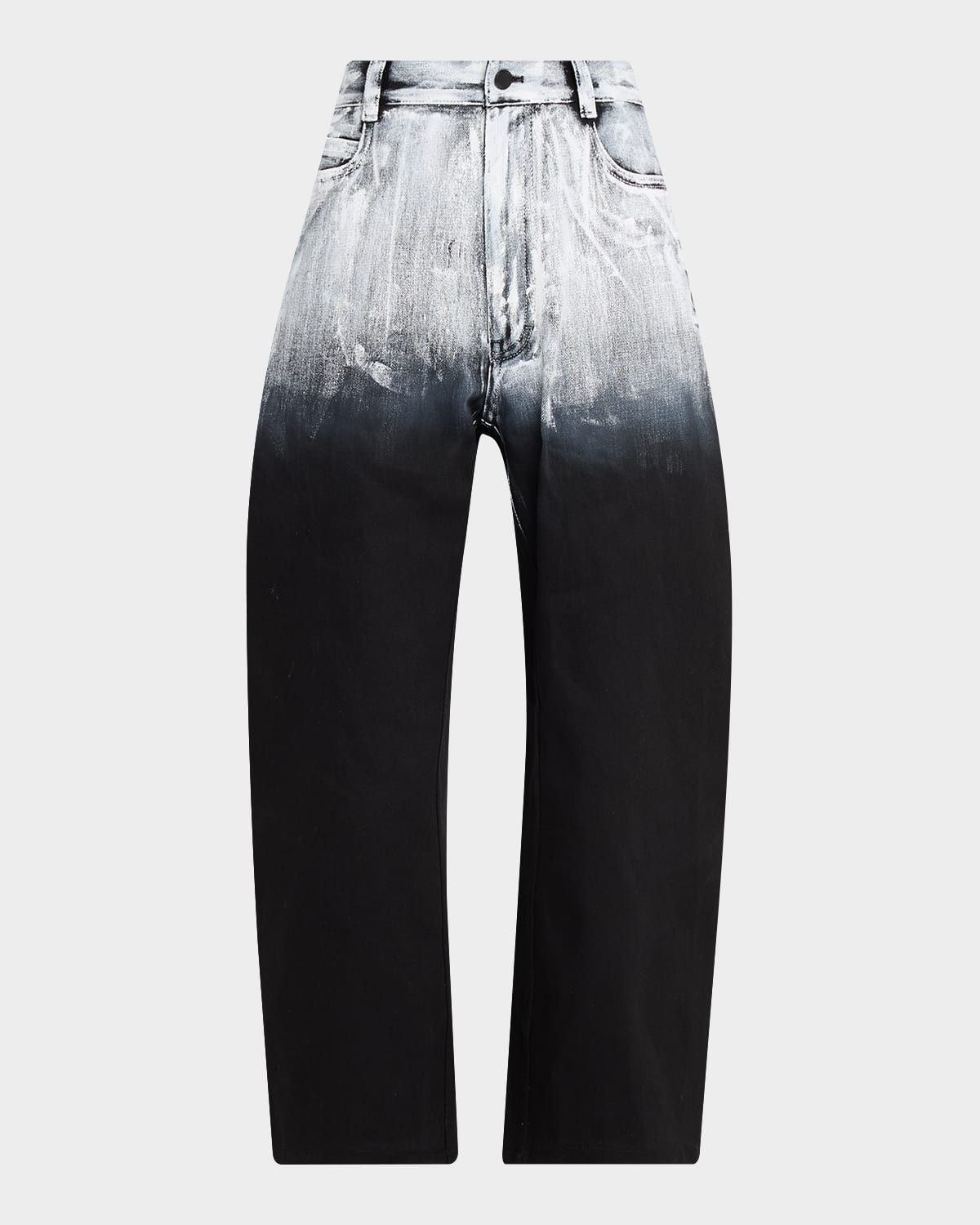 Painted Glow Cropped Denim Pants