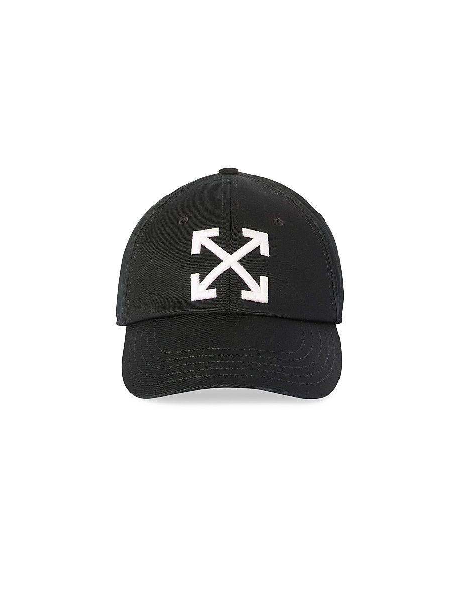 Men's Drill Bookish Baseball Cap - Black White