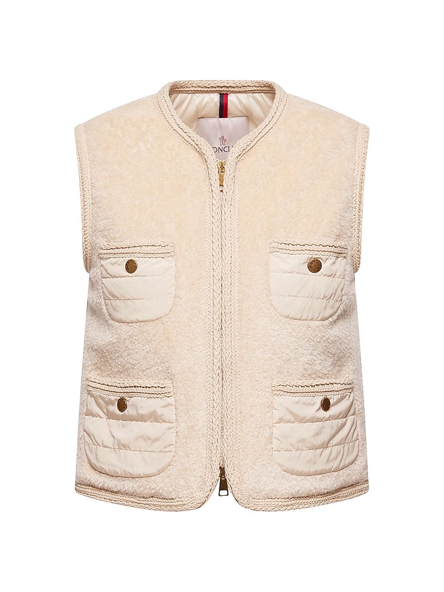 Women's Mimosa Puffer Vest in Teddy - Beige - Size XL
