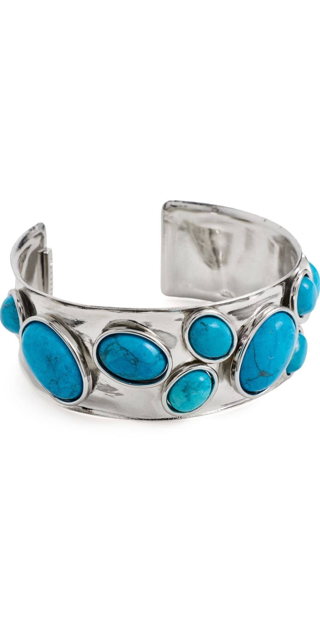 LELET NY Vega Stone Cuff Bracelet Turquoise One Size