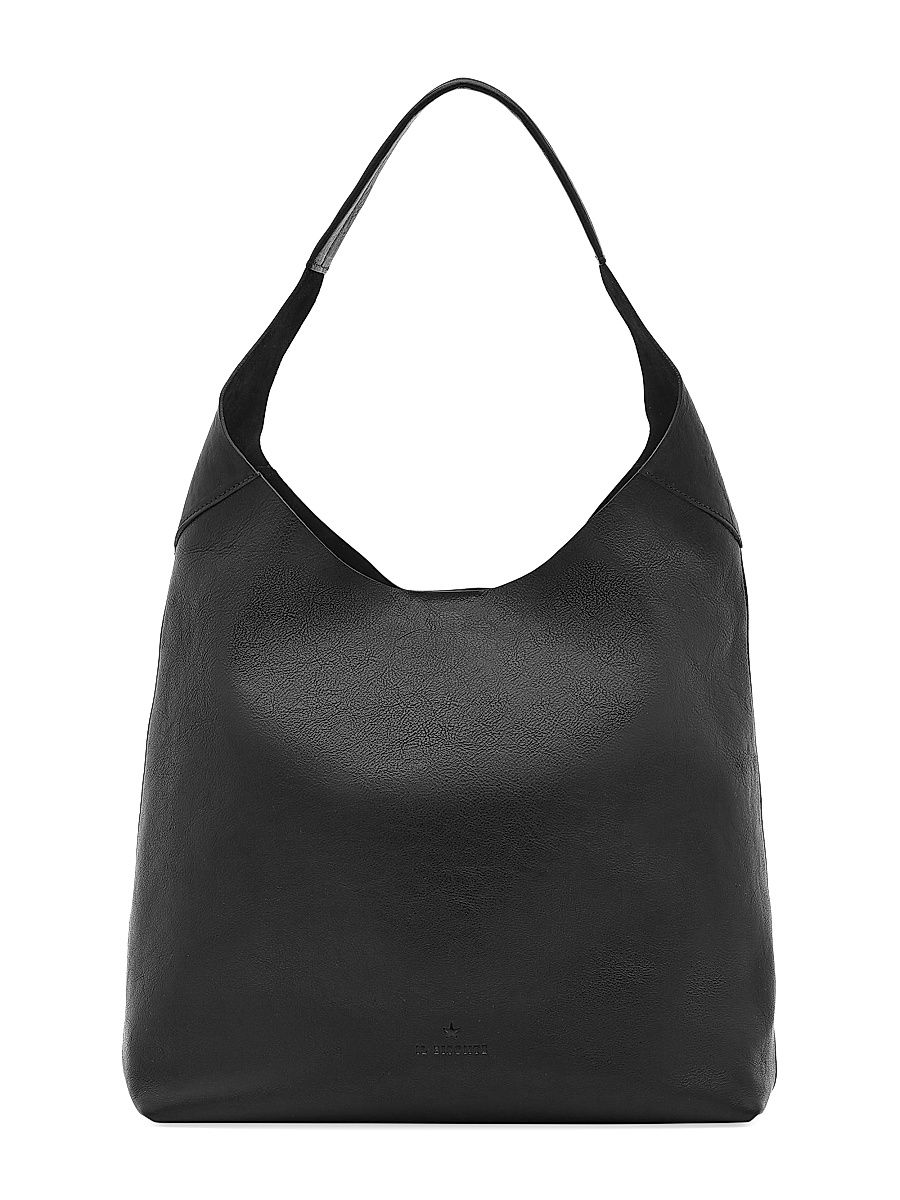 Women's Le Laudi Achillea Leather Shoulder Bag - Black