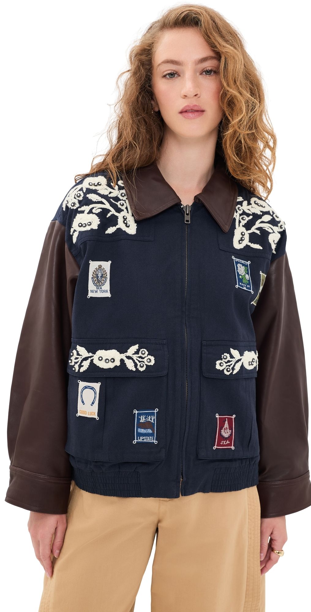 Sea Georgie Sportswear Embroidered Jacket Navy L