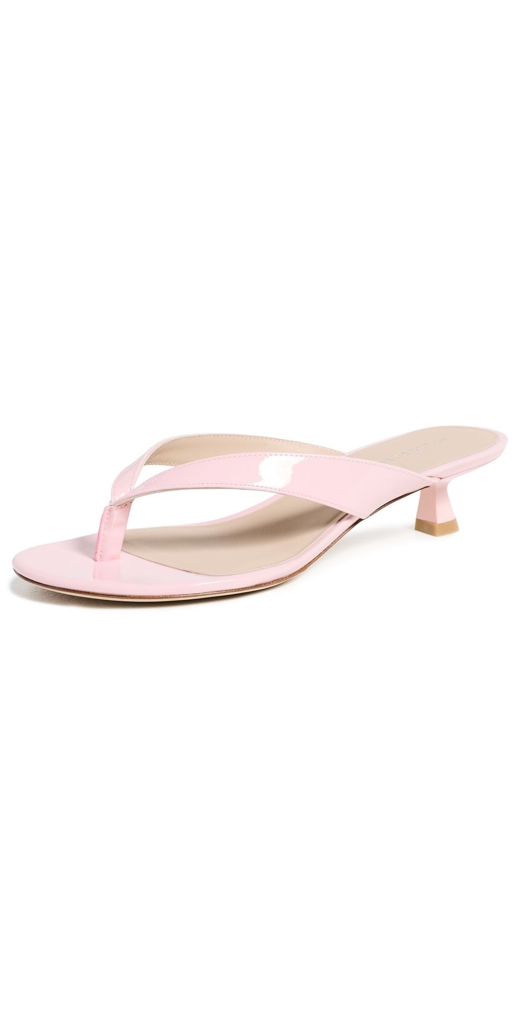 Stuart Weitzman Rio Sleek Sandals 35mm Pink Sand 11