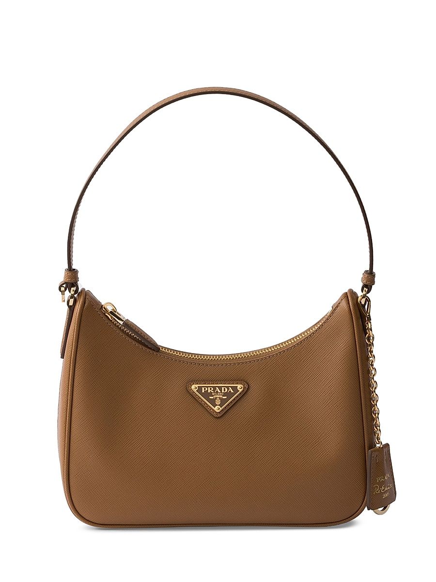Women's Re-Edition 2005 Saffiano Leather Shoulder Bag - Brown