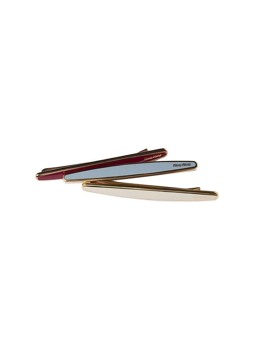 Women's Enameled Metal Hair Clips
