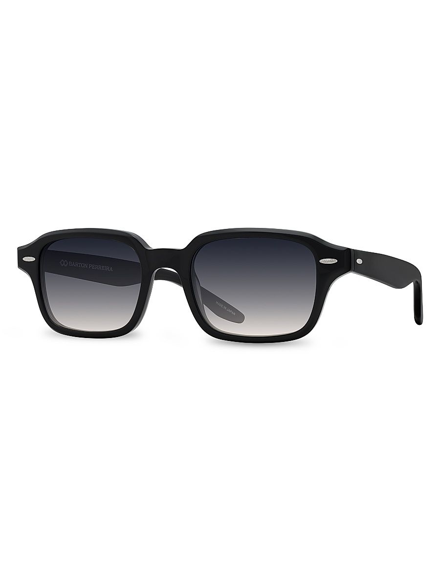 Men's Remi 51MM Rectangular Sunglasses - Black